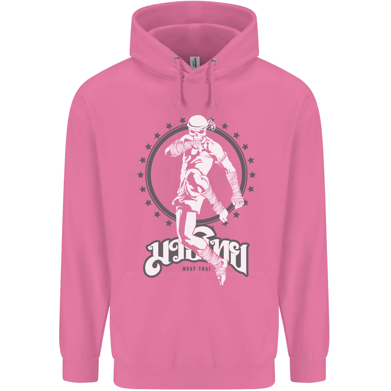 Muay Thai Skeleton MMA Mixed Martial Arts Mens 80% Cotton Hoodie Azelea