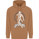 Muay Thai Skeleton MMA Mixed Martial Arts Mens 80% Cotton Hoodie Caramel Latte