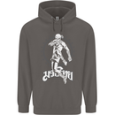 Muay Thai Skeleton MMA Mixed Martial Arts Mens 80% Cotton Hoodie Charcoal