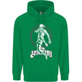 Muay Thai Skeleton MMA Mixed Martial Arts Mens 80% Cotton Hoodie Irish Green