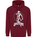 Muay Thai Skeleton MMA Mixed Martial Arts Mens 80% Cotton Hoodie Maroon