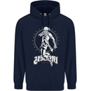 Muay Thai Skeleton MMA Mixed Martial Arts Mens 80% Cotton Hoodie Navy Blue