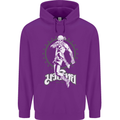 Muay Thai Skeleton MMA Mixed Martial Arts Mens 80% Cotton Hoodie Purple