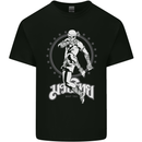 Muay Thai Skeleton MMA Mixed Martial Arts Mens Cotton T-Shirt Tee Top Black