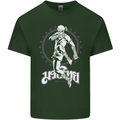 Muay Thai Skeleton MMA Mixed Martial Arts Mens Cotton T-Shirt Tee Top Forest Green