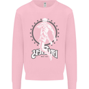 Muay Thai Skeleton MMA Mixed Martial Arts Mens Sweatshirt Jumper Light Pink