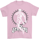 Muay Thai Skeleton MMA Mixed Martial Arts Mens T-Shirt Cotton Gildan Light Pink