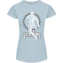 Muay Thai Skeleton MMA Mixed Martial Arts Womens Petite Cut T-Shirt Light Blue