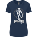 Muay Thai Skeleton MMA Mixed Martial Arts Womens Wider Cut T-Shirt Navy Blue
