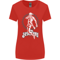 Muay Thai Skeleton MMA Mixed Martial Arts Womens Wider Cut T-Shirt Red