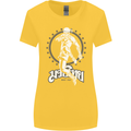 Muay Thai Skeleton MMA Mixed Martial Arts Womens Wider Cut T-Shirt Yellow