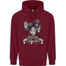 Muay Thai The Beast MMA Mixed Martial Arts Childrens Kids Hoodie Maroon