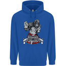 Muay Thai The Beast MMA Mixed Martial Arts Childrens Kids Hoodie Royal Blue