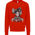 Muay Thai The Beast MMA Mixed Martial Arts Kids Sweatshirt Jumper Bright Red
