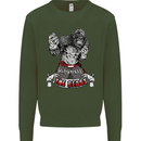 Muay Thai The Beast MMA Mixed Martial Arts Kids Sweatshirt Jumper Forest Green