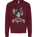 Muay Thai The Beast MMA Mixed Martial Arts Kids Sweatshirt Jumper Maroon