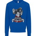 Muay Thai The Beast MMA Mixed Martial Arts Kids Sweatshirt Jumper Royal Blue