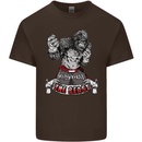 Muay Thai The Beast MMA Mixed Martial Arts Kids T-Shirt Childrens Chocolate