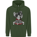 Muay Thai The Beast MMA Mixed Martial Arts Mens 80% Cotton Hoodie Forest Green