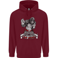 Muay Thai The Beast MMA Mixed Martial Arts Mens 80% Cotton Hoodie Maroon
