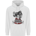 Muay Thai The Beast MMA Mixed Martial Arts Mens 80% Cotton Hoodie White