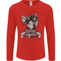 Muay Thai The Beast MMA Mixed Martial Arts Mens Long Sleeve T-Shirt Red