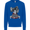 Muay Thai The Beast MMA Mixed Martial Arts Mens Sweatshirt Jumper Royal Blue