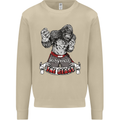 Muay Thai The Beast MMA Mixed Martial Arts Mens Sweatshirt Jumper Sand