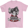 Muay Thai The Beast MMA Mixed Martial Arts Mens T-Shirt Cotton Gildan Light Pink