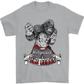Muay Thai The Beast MMA Mixed Martial Arts Mens T-Shirt Cotton Gildan Sports Grey