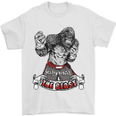 Muay Thai The Beast MMA Mixed Martial Arts Mens T-Shirt Cotton Gildan White
