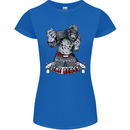Muay Thai The Beast MMA Mixed Martial Arts Womens Petite Cut T-Shirt Royal Blue