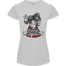 Muay Thai The Beast MMA Mixed Martial Arts Womens Petite Cut T-Shirt Sports Grey