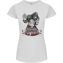 Muay Thai The Beast MMA Mixed Martial Arts Womens Petite Cut T-Shirt White