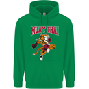 Muay Thai Tiger MMA Mixed Martial Arts Childrens Kids Hoodie Irish Green