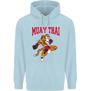 Muay Thai Tiger MMA Mixed Martial Arts Childrens Kids Hoodie Light Blue