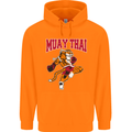 Muay Thai Tiger MMA Mixed Martial Arts Childrens Kids Hoodie Orange