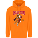 Muay Thai Tiger MMA Mixed Martial Arts Childrens Kids Hoodie Orange