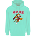 Muay Thai Tiger MMA Mixed Martial Arts Childrens Kids Hoodie Peppermint