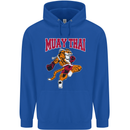 Muay Thai Tiger MMA Mixed Martial Arts Childrens Kids Hoodie Royal Blue