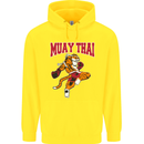 Muay Thai Tiger MMA Mixed Martial Arts Childrens Kids Hoodie Yellow
