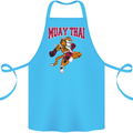 Muay Thai Tiger MMA Mixed Martial Arts Cotton Apron 100% Organic Turquoise