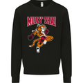 Muay Thai Tiger MMA Mixed Martial Arts Kids Sweatshirt Jumper Black