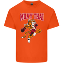 Muay Thai Tiger MMA Mixed Martial Arts Kids T-Shirt Childrens Orange