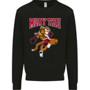 Muay Thai Tiger MMA Mixed Martial Arts Mens Sweatshirt Jumper Black