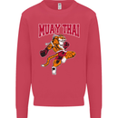 Muay Thai Tiger MMA Mixed Martial Arts Mens Sweatshirt Jumper Heliconia