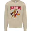 Muay Thai Tiger MMA Mixed Martial Arts Mens Sweatshirt Jumper Sand