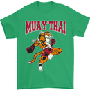 Muay Thai Tiger MMA Mixed Martial Arts Mens T-Shirt Cotton Gildan Irish Green