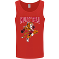 Muay Thai Tiger MMA Mixed Martial Arts Mens Vest Tank Top Red