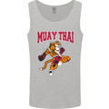 Muay Thai Tiger MMA Mixed Martial Arts Mens Vest Tank Top Sports Grey